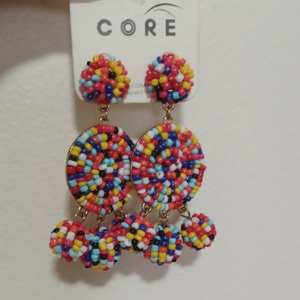 Multicolor Beaded Earrings